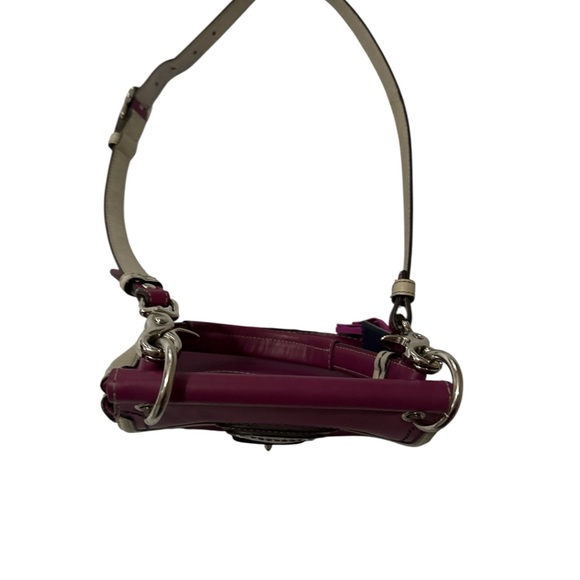 COACH mini Willis legacy in berry and tan/cream color way. - Picture 8 of 11